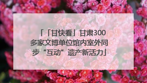 「甘快看」甘肃300多家文博单位馆内室外同步“互动”遗产新活力