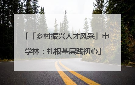 「乡村振兴人才风采」申学林：扎根基层践初心