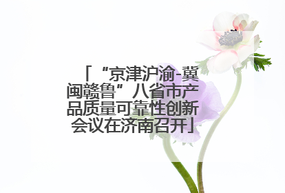 “京津沪渝-冀闽赣鲁”八省市产品质量可靠性创新会议在济南召开