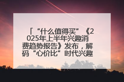 “什么值得买”《2025年上半年兴趣消费趋势报告》发布，解码“心价比”时代兴趣消费新范式
