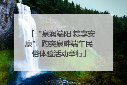 “泉润端阳 粽享安康” 趵突泉畔端午民俗体验活动举行