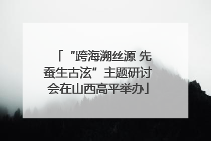 “跨海溯丝源 先蚕生古泫”主题研讨会在山西高平举办