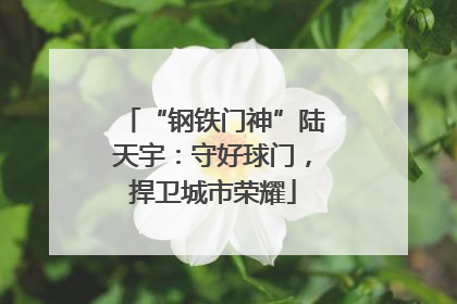 “钢铁门神”陆天宇：守好球门，捍卫城市荣耀