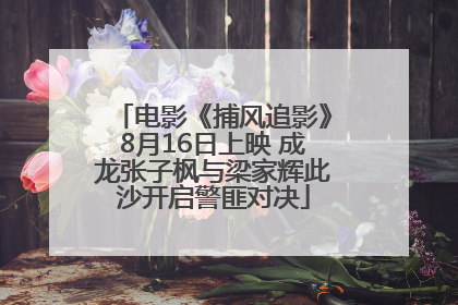 电影《捕风追影》8月16日上映 成龙张子枫与梁家辉此沙开启警匪对决