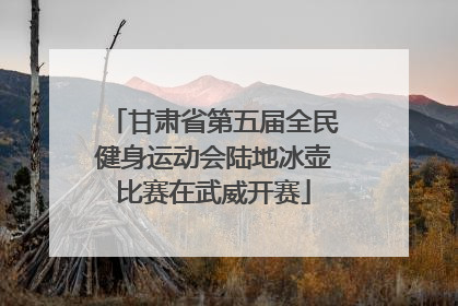 甘肃省第五届全民健身运动会陆地冰壶比赛在武威开赛