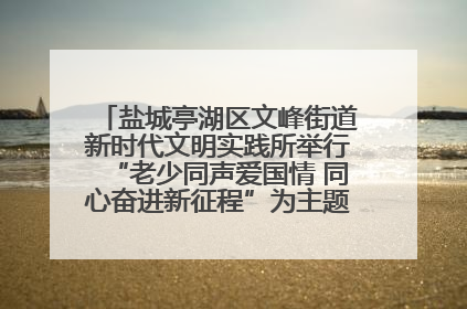 盐城亭湖区文峰街道新时代文明实践所举行“老少同声爱国情 同心奋进新征程”为主题的红色文化活动
