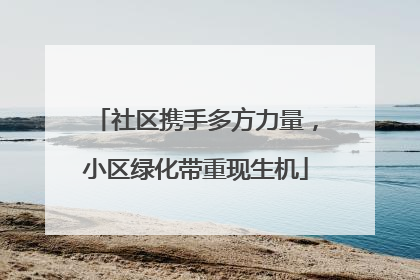 社区携手多方力量，小区绿化带重现生机