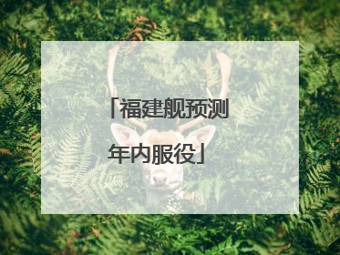 福建舰预测年内服役