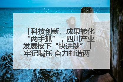 科技创新、成果转化“两手抓”，四川产业发展按下“快进键”丨牢记嘱托 奋力打造两高地两基地一屏障
