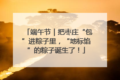 端午节｜把枣庄“包”进粽子里，“地标馅”的粽子诞生了！