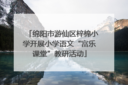 绵阳市游仙区梓棉小学开展小学语文“富乐课堂”教研活动