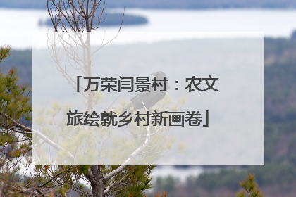 万荣闫景村：农文旅绘就乡村新画卷