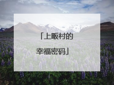 上畈村的幸福密码