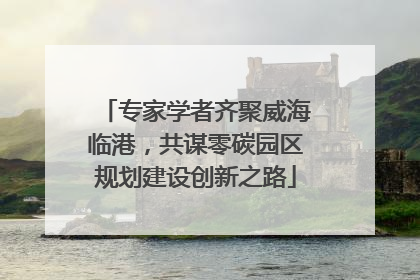 专家学者齐聚威海临港，共谋零碳园区规划建设创新之路
