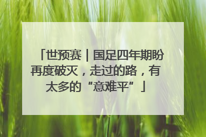 世预赛｜国足四年期盼再度破灭，走过的路，有太多的“意难平”