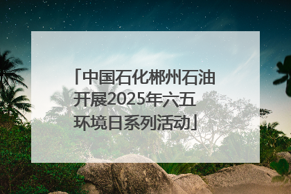 中国石化郴州石油开展2025年六五环境日系列活动