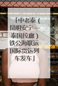 中老泰（昆明安宁—泰国拉廊）铁公海联运国际货运列车发车