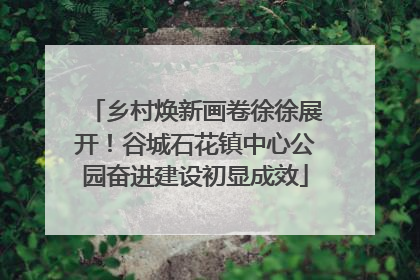 乡村焕新画卷徐徐展开！谷城石花镇中心公园奋进建设初显成效