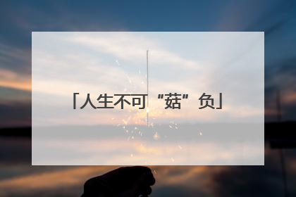 人生不可“菇”负