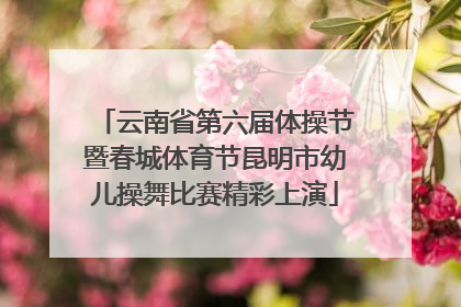 云南省第六届体操节暨春城体育节昆明市幼儿操舞比赛精彩上演