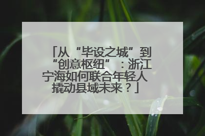 从“毕设之城”到“创意枢纽”：浙江宁海如何联合年轻人撬动县域未来？