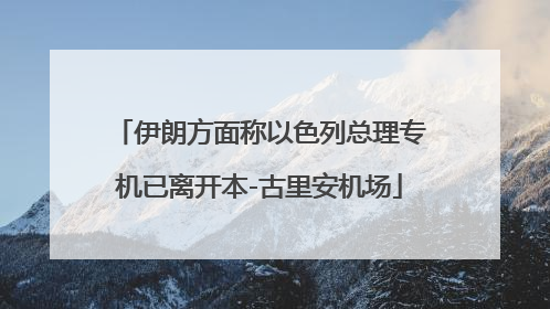 伊朗方面称以色列总理专机已离开本-古里安机场