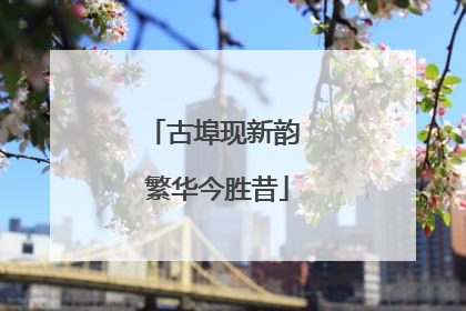 古埠现新韵 繁华今胜昔