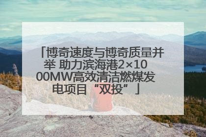 博奇速度与博奇质量并举 助力滨海港2×1000MW高效清洁燃煤发电项目“双投”