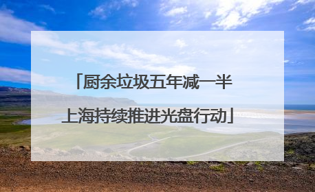 厨余垃圾五年减一半 上海持续推进光盘行动