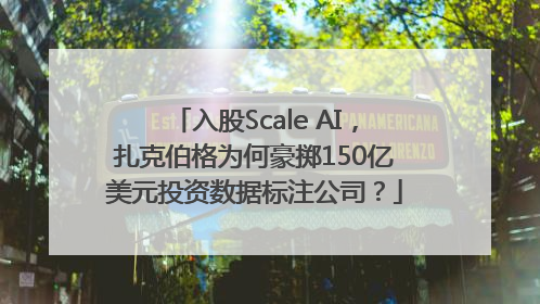 入股Scale AI，扎克伯格为何豪掷150亿美元投资数据标注公司？