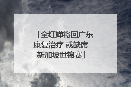 全红婵将回广东康复治疗 或缺席新加坡世锦赛