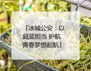 冰城公安：以藏蓝担当 护航青春梦想起航