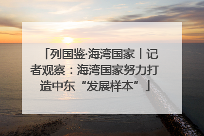 列国鉴·海湾国家丨记者观察：海湾国家努力打造中东“发展样本”
