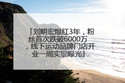 刘畊宏爆红3年，粉丝首次跌破6000万，线下运动品牌门店开业一周实景曝光