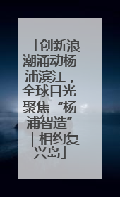 创新浪潮涌动杨浦滨江，全球目光聚焦“杨浦智造”｜相约复兴岛