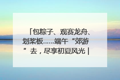 包粽子、观赛龙舟、划桨板……端午“郊游”去，尽享初夏风光｜端午氛围最浓时①