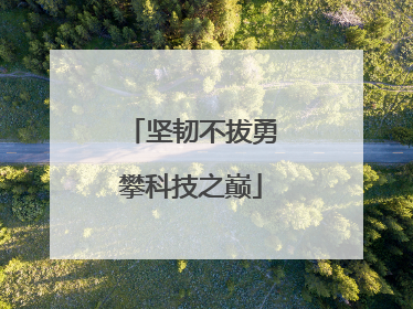 坚韧不拔勇攀科技之巅