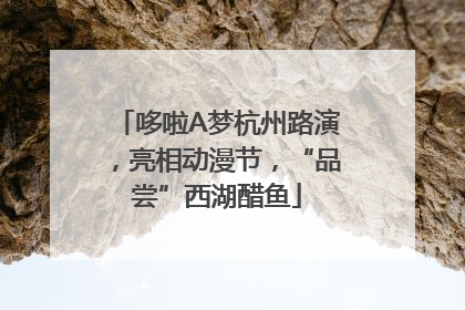 哆啦A梦杭州路演，亮相动漫节，“品尝”西湖醋鱼