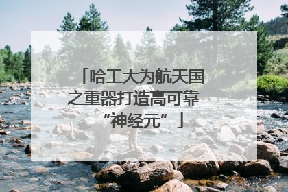哈工大为航天国之重器打造高可靠“神经元”