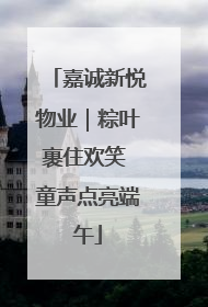 嘉诚新悦物业｜粽叶裹住欢笑 童声点亮端午