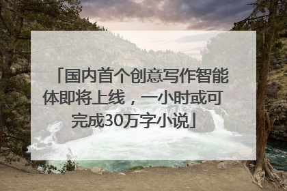 国内首个创意写作智能体即将上线，一小时或可完成30万字小说