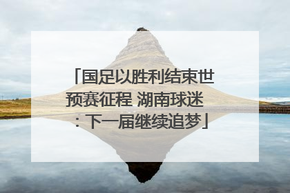 国足以胜利结束世预赛征程 湖南球迷：下一届继续追梦