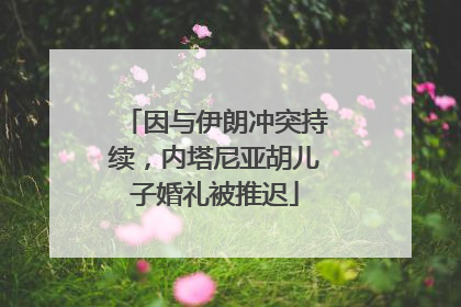 因与伊朗冲突持续，内塔尼亚胡儿子婚礼被推迟