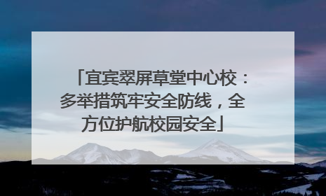 宜宾翠屏草堂中心校：多举措筑牢安全防线，全方位护航校园安全