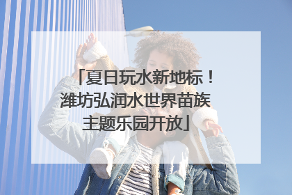 夏日玩水新地标！潍坊弘润水世界苗族主题乐园开放