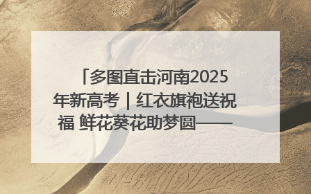 多图直击河南2025年新高考｜红衣旗袍送祝福 鲜花葵花助梦圆——尉氏县高考暖心送考