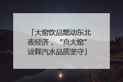 大窑饮品燃动东北夜经济，“真大窑”诠释汽水品质坚守