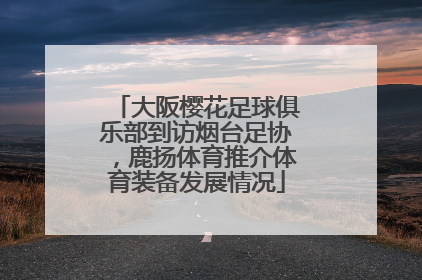 大阪樱花足球俱乐部到访烟台足协，鹿扬体育推介体育装备发展情况