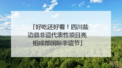 好吃还好看！四川盐边县非遗代表性项目亮相成都国际非遗节