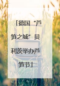 德国“芦笋之城”贝利茨举办芦笋节